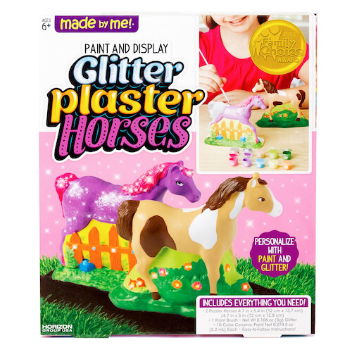 Paint & Display Glitter Plaster Horses